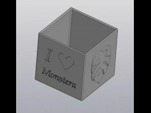 flowerpot monsteramonday 3D Print Model