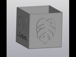 flowerpot monsteramonday 3D 打印模型