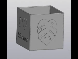 flowerpot monsteramonday 3D Print Model