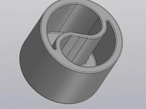 vaso di fiori yin yang Modello di stampa 3D