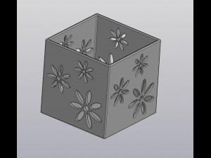 flowerpot meadow flowers 3D Принт Модель