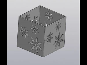 flowerpot meadow flowers 3D Print Model