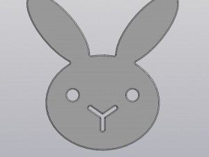 stand under the cup bunny 3D Baskı Modeli