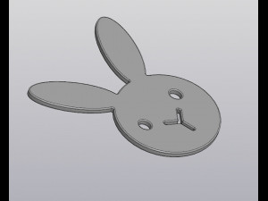 stand under the cup bunny 3D Baskı Modeli