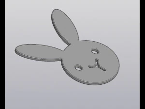 stand under the cup bunny 3D Print Model