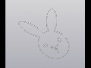 stand under the cup bunny 3D Baskı Modeli