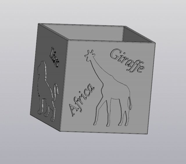flowerpot africa 3D Принт Модель .c4d .max .obj .3ds .fbx .stl .blend 