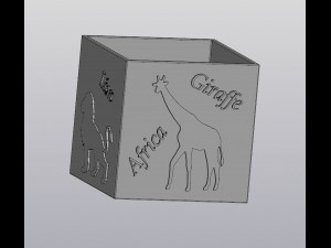 flowerpot africa Model do druku 3D