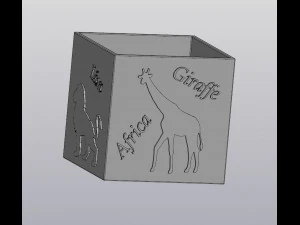 植木鉢アフリカ 3Dプリントモデル