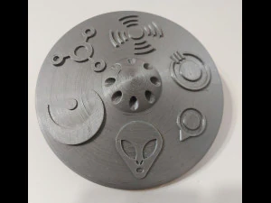 Decorazioni per la casa sospese a forma di ufo Modello di stampa 3D