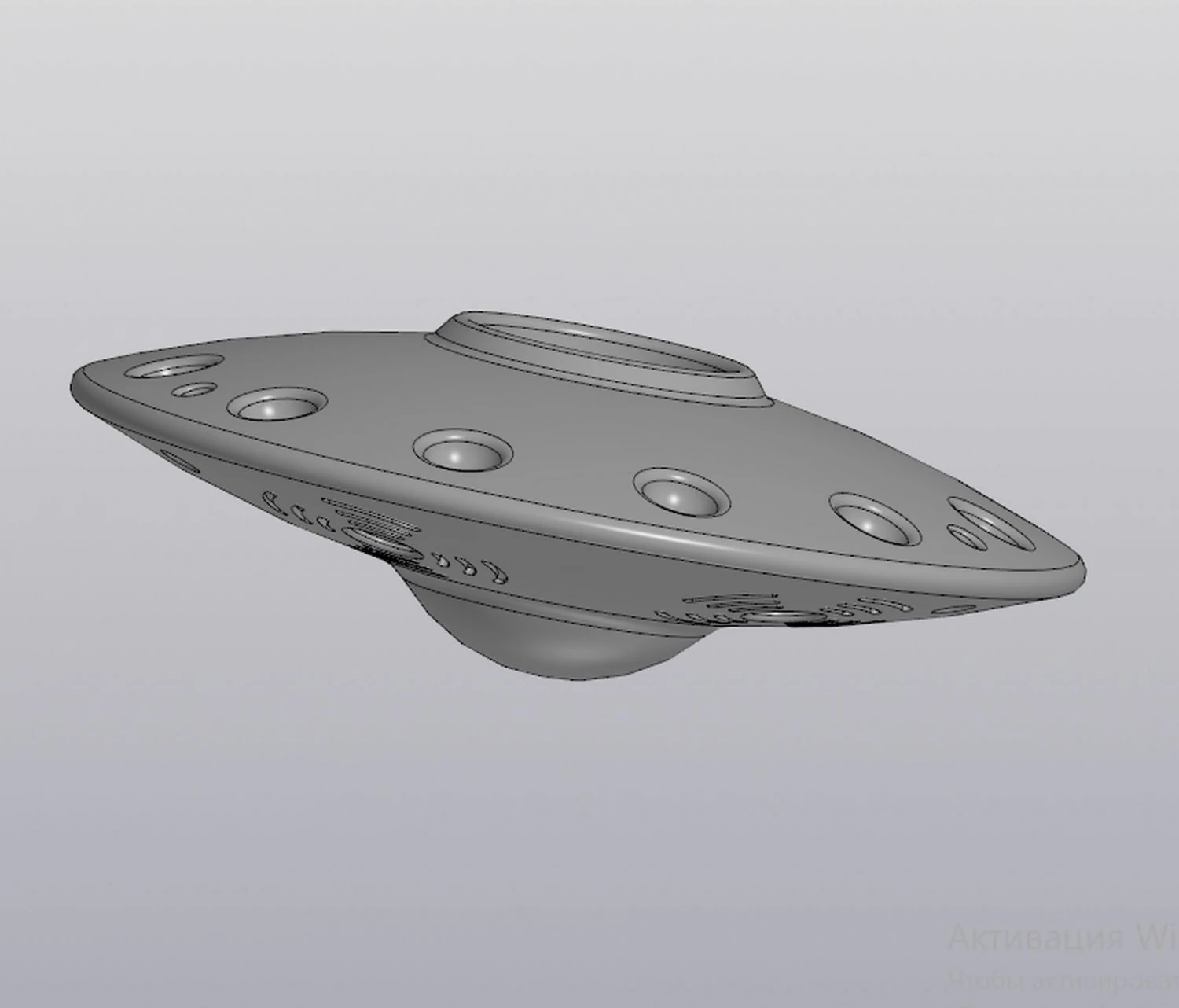 hanging flowerpot ufo 3D Print Model .c4d .max .obj .3ds .fbx .stl .blend