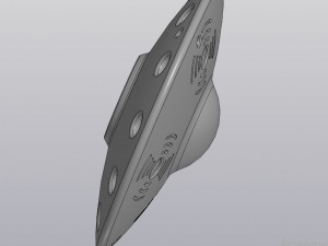 hanging flowerpot ufo 3D Baskı Modeli
