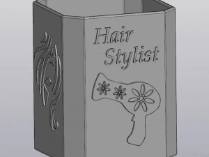 hair stylist - beauty salon - accessories holder 3D Print Model