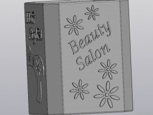 hair stylist - beauty salon - accessories holder Modelo de Impressão 3D