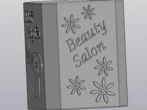hair stylist - beauty salon - accessories holder 3D Print Model