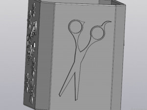 hair stylist - beauty salon - accessories holder Modelo de Impressão 3D