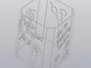 hair stylist - beauty salon - accessories holder 3D Print Model
