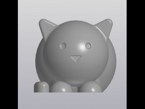 flowerpot cat Modello di stampa 3D