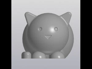 flowerpot cat 3D Print Model