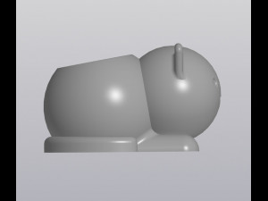 flowerpot cat Modello di stampa 3D