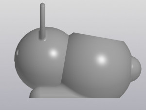 flowerpot bunny Model do druku 3D