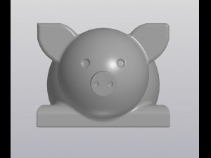 flowerpot pig 3Dプリントモデル