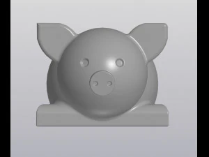 flowerpot pig 3D Print Model