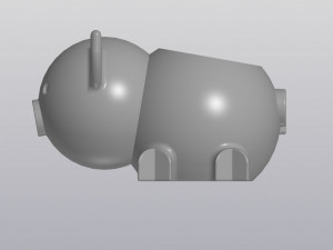 flowerpot pig 3Dプリントモデル