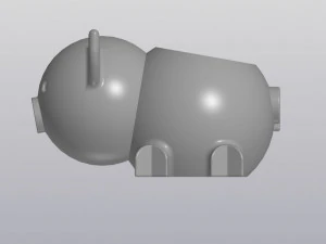 flowerpot pig 3D Print Model