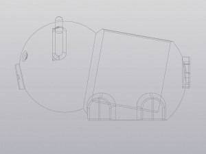 flowerpot pig 3Dプリントモデル