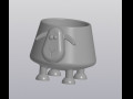 flowerpot crazy sheep Modello di stampa 3D