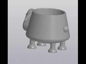 flowerpot crazy sheep Modèles 3D en vedette