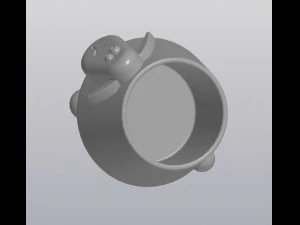 flowerpot crazy sheep 3D Print Model