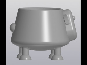 flowerpot crazy sheep Modèles 3D en vedette