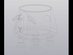 flowerpot crazy sheep Modèles 3D en vedette