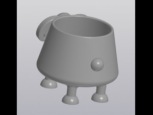 flowerpot crazy ram Modelo de Impressão 3D
