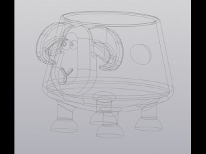 flowerpot crazy ram Modelo de Impressão 3D