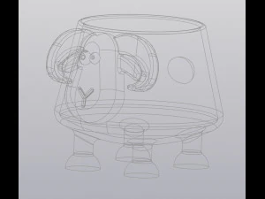 flowerpot crazy ram 3D Print Model