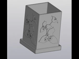 flowerpot bougainvillea 3D Print Model