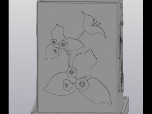 flowerpot bougainvillea 3D Print Model