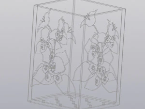 flowerpot bougainvillea 3D Print Model