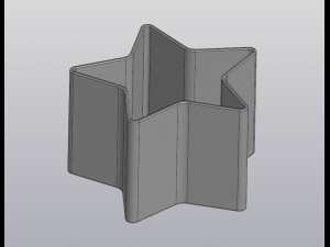 flowerpot star 3D Print Model