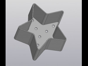 flowerpot star 3D Print Model