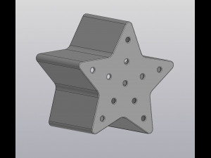 flowerpot star 3D Print Model