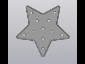 flowerpot star 3D Print Model