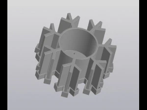 flowerpot snowflake 3D Print Model