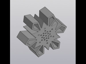 flowerpot snowflake 3D प्रिंट मॉडल