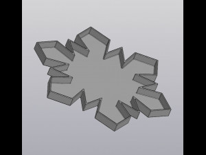 flowerpot snowflake 3D प्रिंट मॉडल
