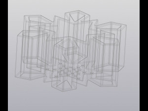 flowerpot snowflake 3D प्रिंट मॉडल