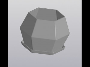flowerpot geometric body 3D Print Model